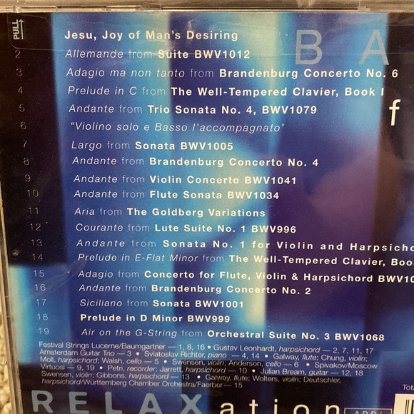 🆕NIP: BACH for Relaxation- Featuring Various Artists 💿 - Picture 3 of 4